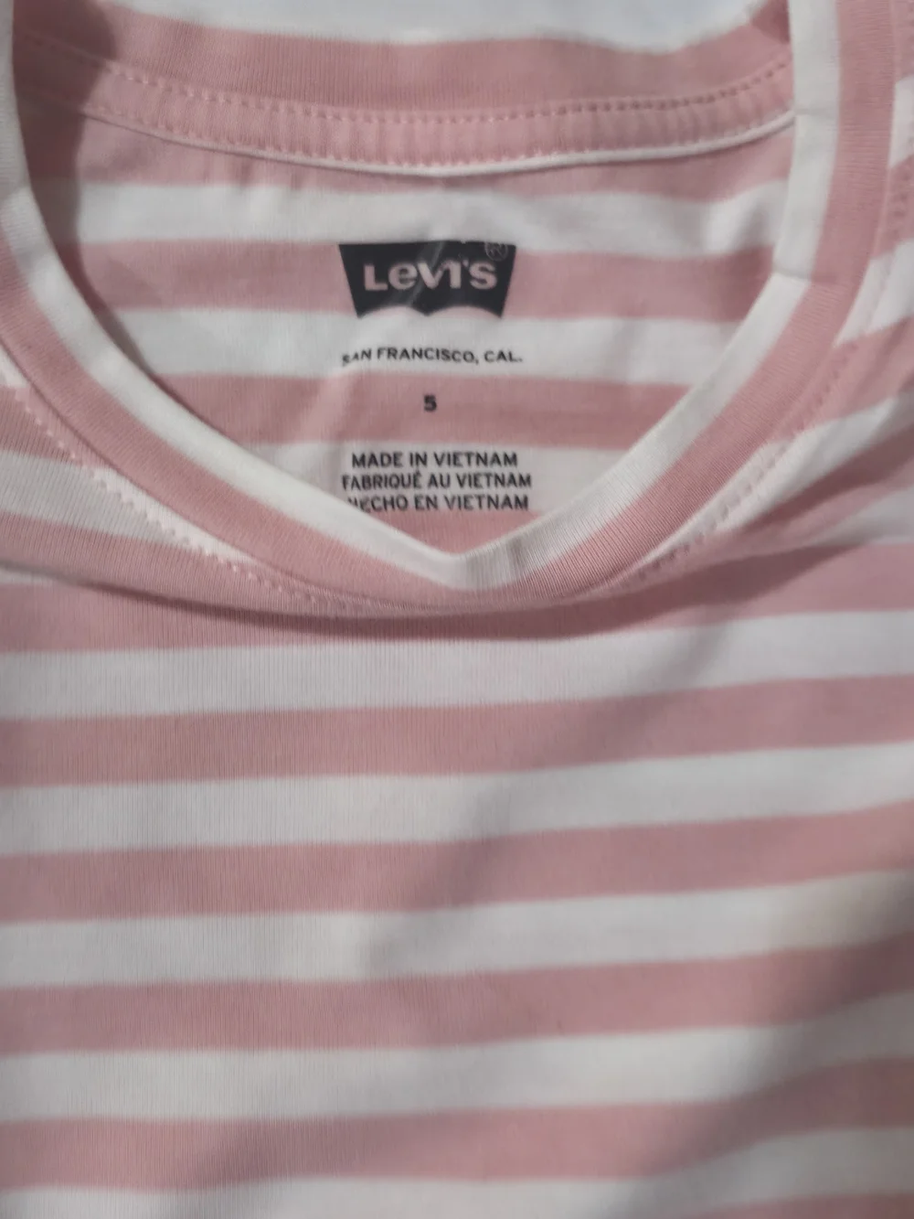 Girls Levi’s Pink Striped Ruffle Top & Pink Skirt Outfit.